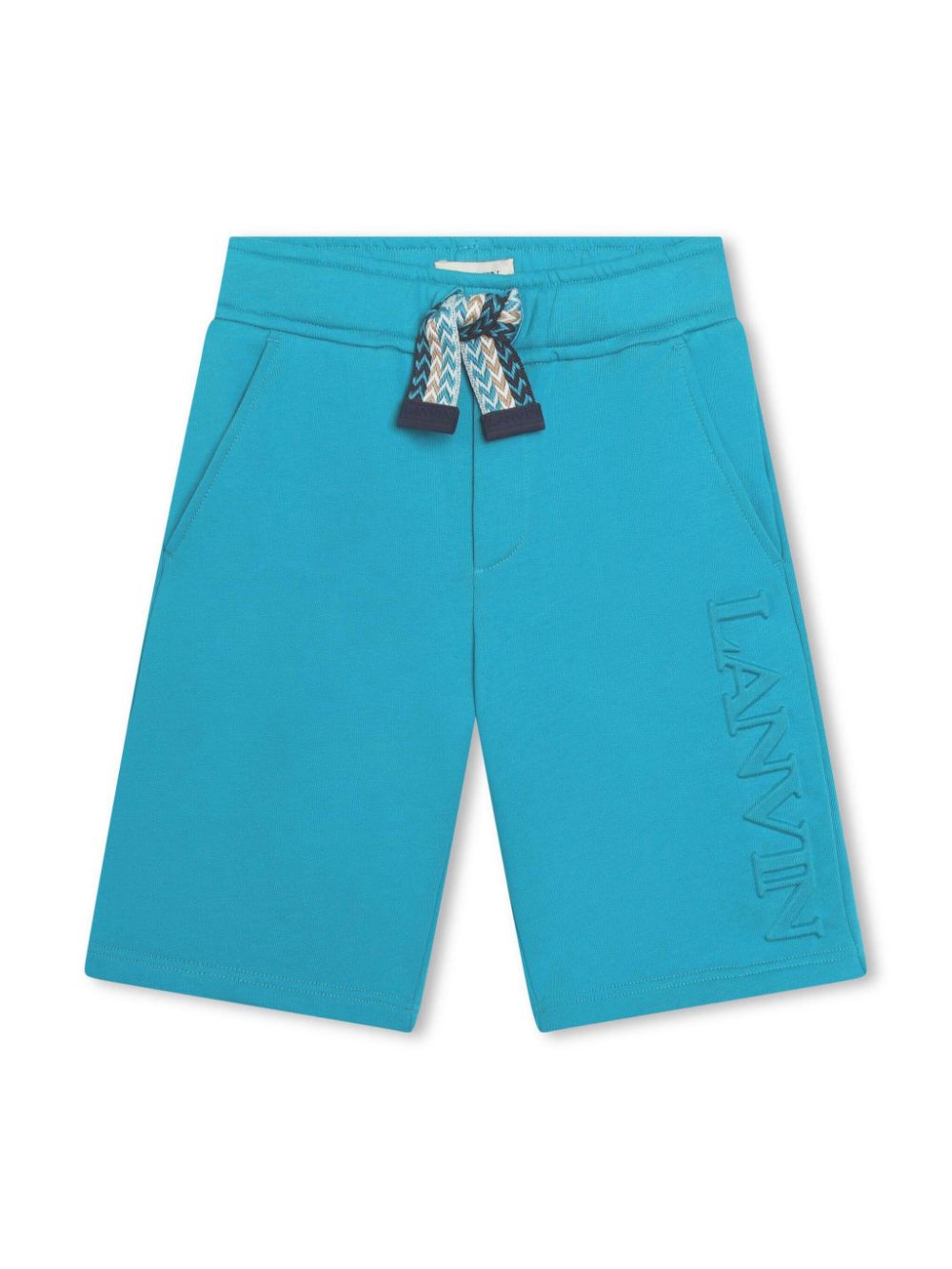 Lanvin Enfant Shorts mit Logo-Prägung - Blau von Lanvin Enfant