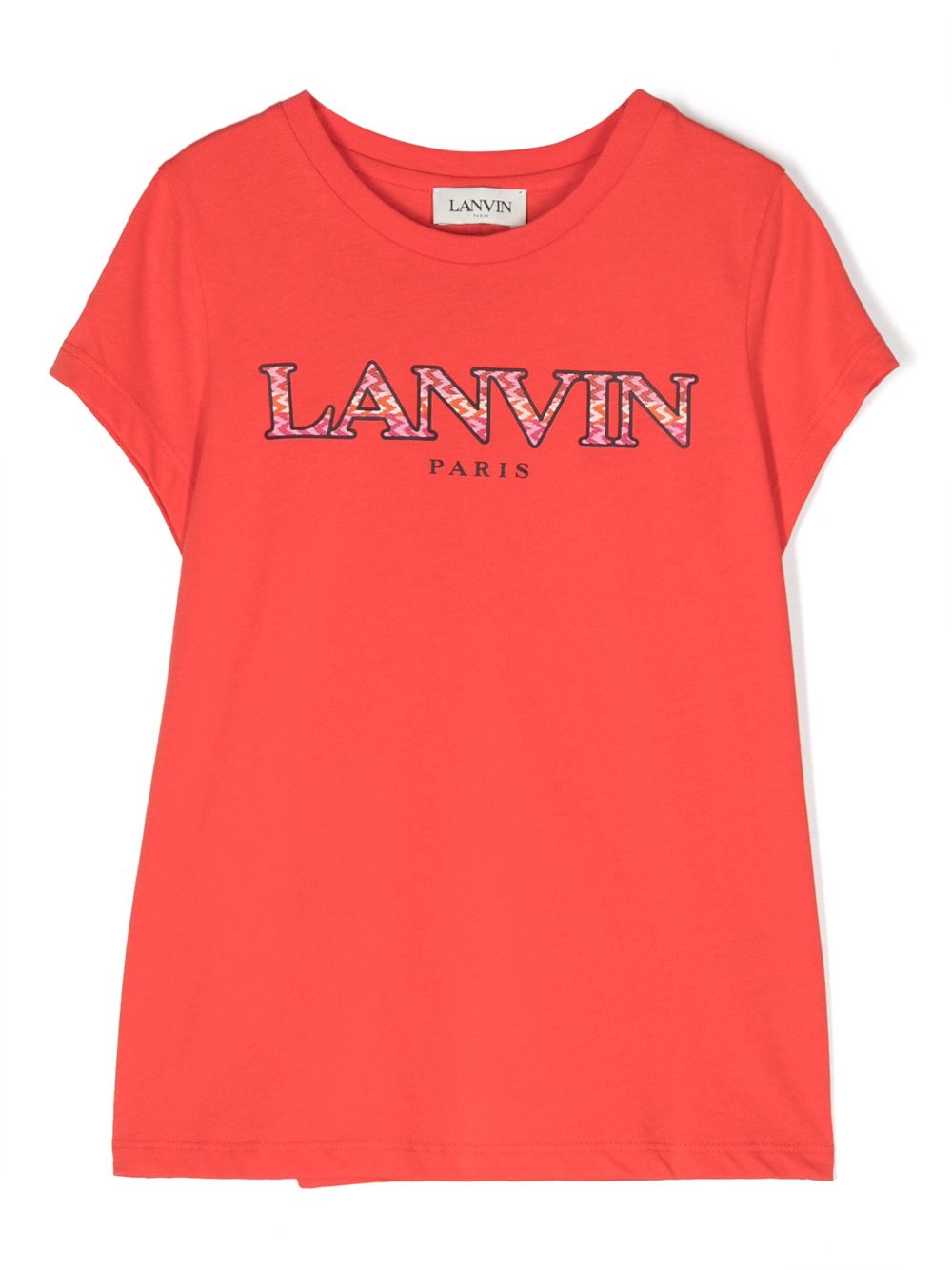 Lanvin Enfant T-Shirt aus Bio-Baumwolle mit Logo - Rot von Lanvin Enfant