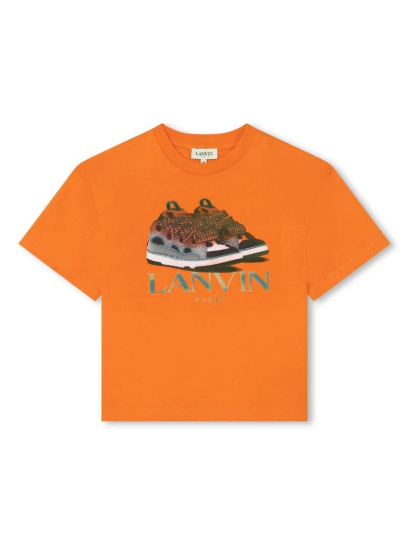 Lanvin Enfant T-Shirt mit grafischem Print - Orange von Lanvin Enfant