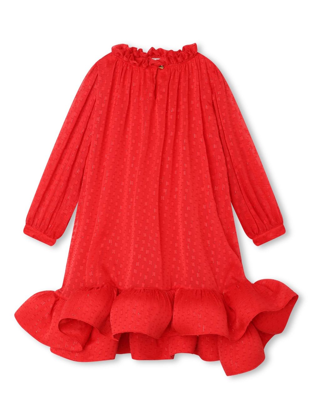 Lanvin Enfant Kleid mit Rüschendetail - Rot von Lanvin Enfant