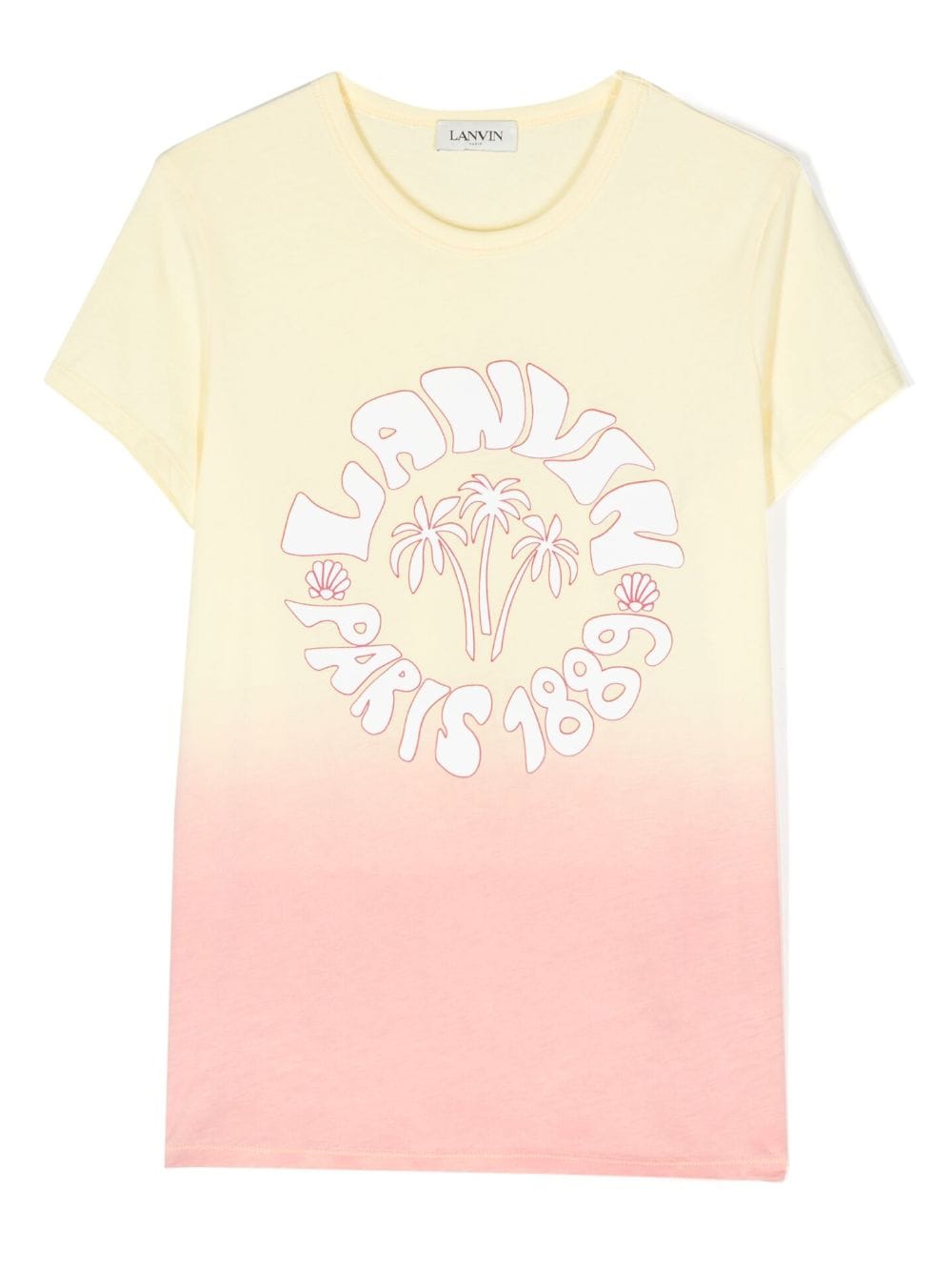 Lanvin Enfant T-Shirt mit Ombre-Effekt - Gelb von Lanvin Enfant