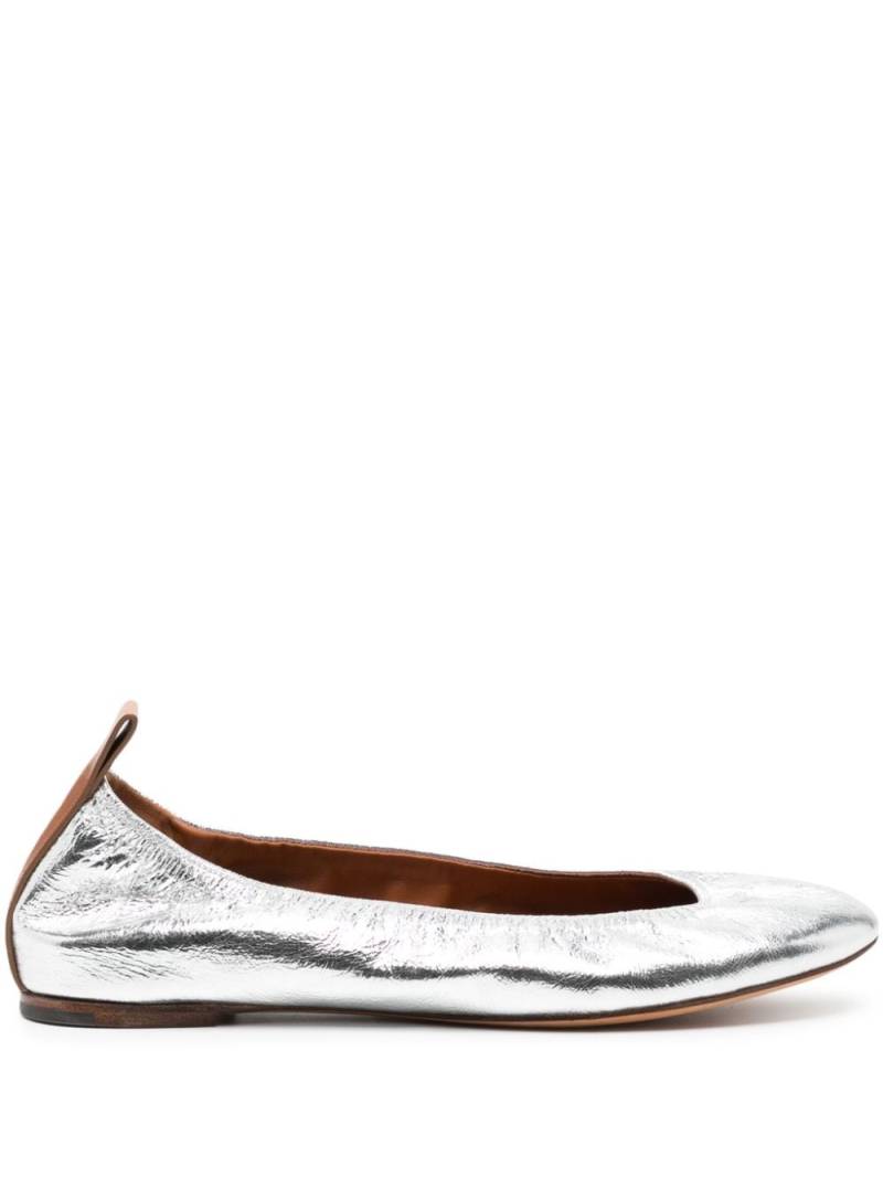 Lanvin Ballerinas im Metallic-Look - Silber von Lanvin