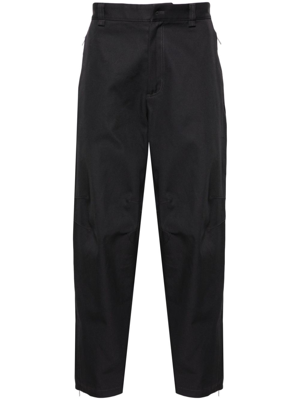 Lanvin Biker mid-rise cropped trousers - Grau von Lanvin