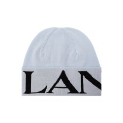 Lanvin Blaue Damen Beanie Aus 100% Schurwolle von Lanvin