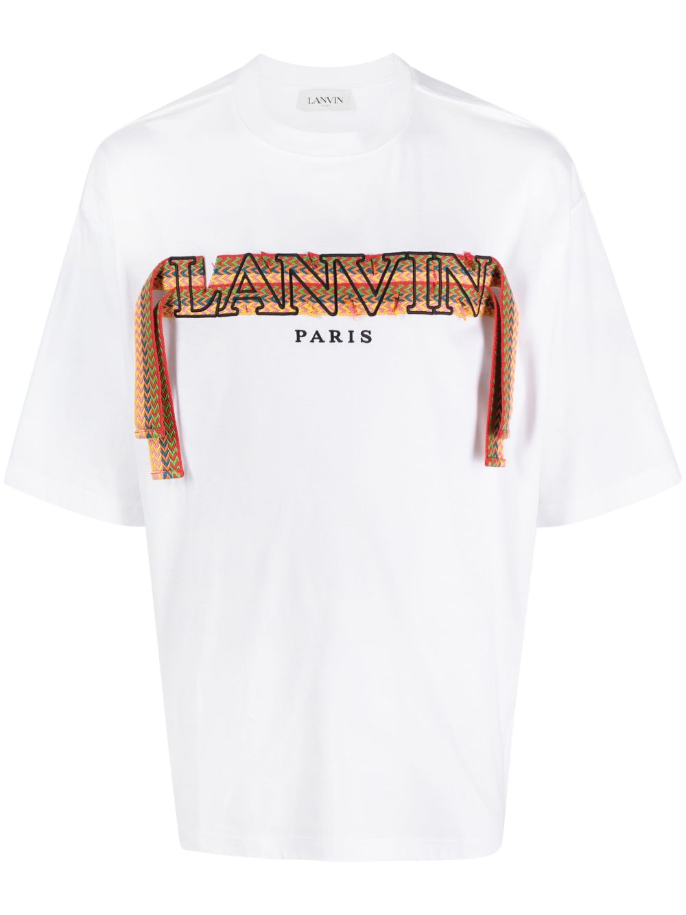 Lanvin T-Shirt mit Curb-Stickerei - Weiß von Lanvin