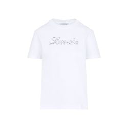 Lanvin Damen T-shirt Aus 100% Baumwolle In Weiß von Lanvin