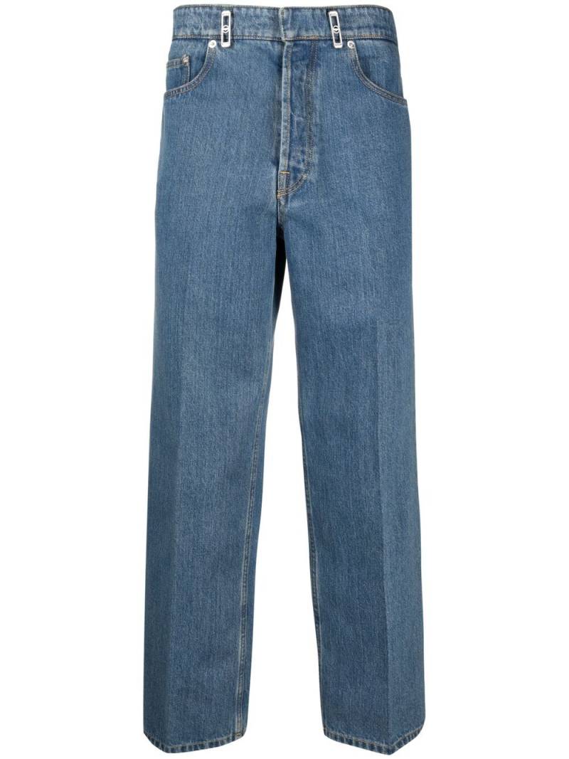 Lanvin Gerade Jeans mit Logo-Patch - Blau von Lanvin