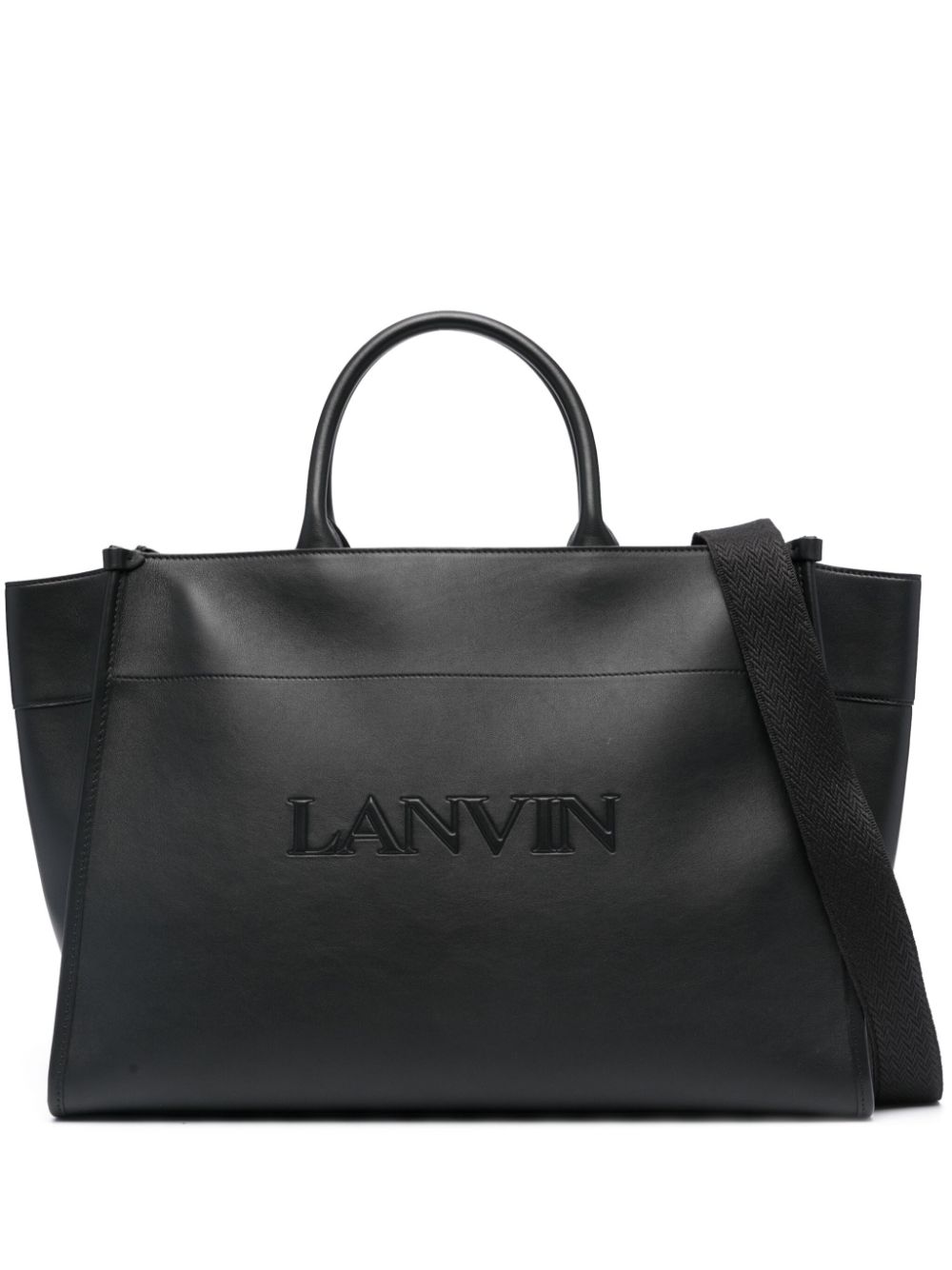 Lanvin Handtasche mit Logo-Prägung - Schwarz von Lanvin