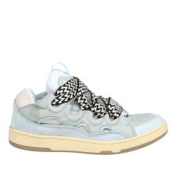 Lanvin Hellblaue Leder Skate Sneakers Für Damen von Lanvin