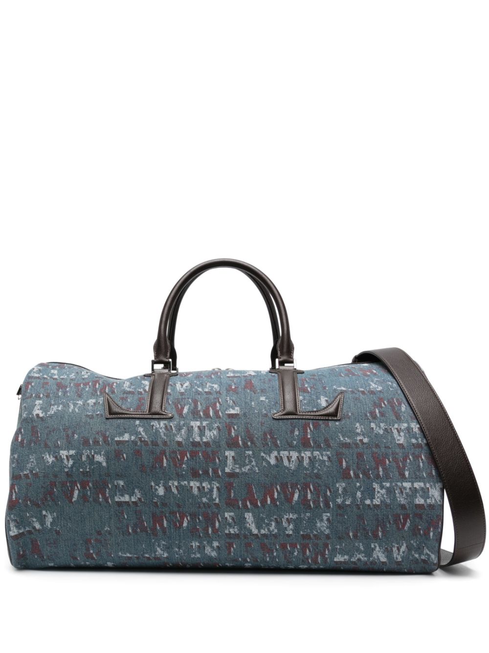 Lanvin Jeans-Reisetasche mit Monogrammmuster - Blau von Lanvin