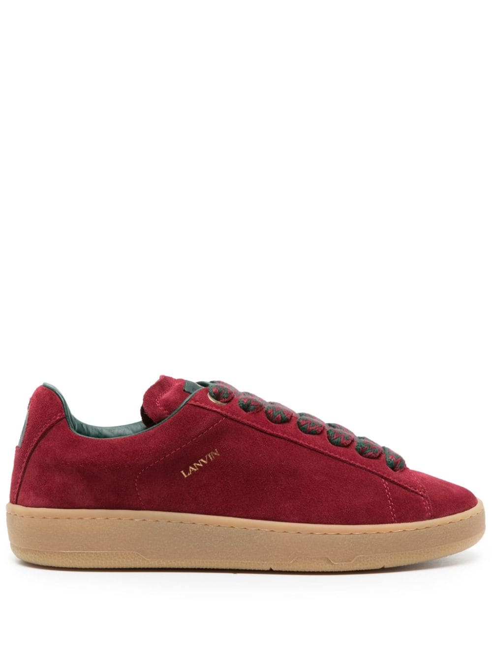 Lanvin Lite Curb Sneakers aus Wildleder - Rot von Lanvin