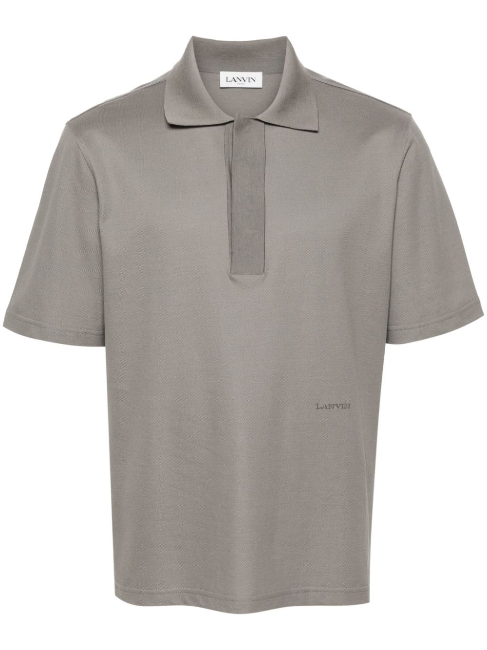 Lanvin Poloshirt aus Pikee - Grau von Lanvin