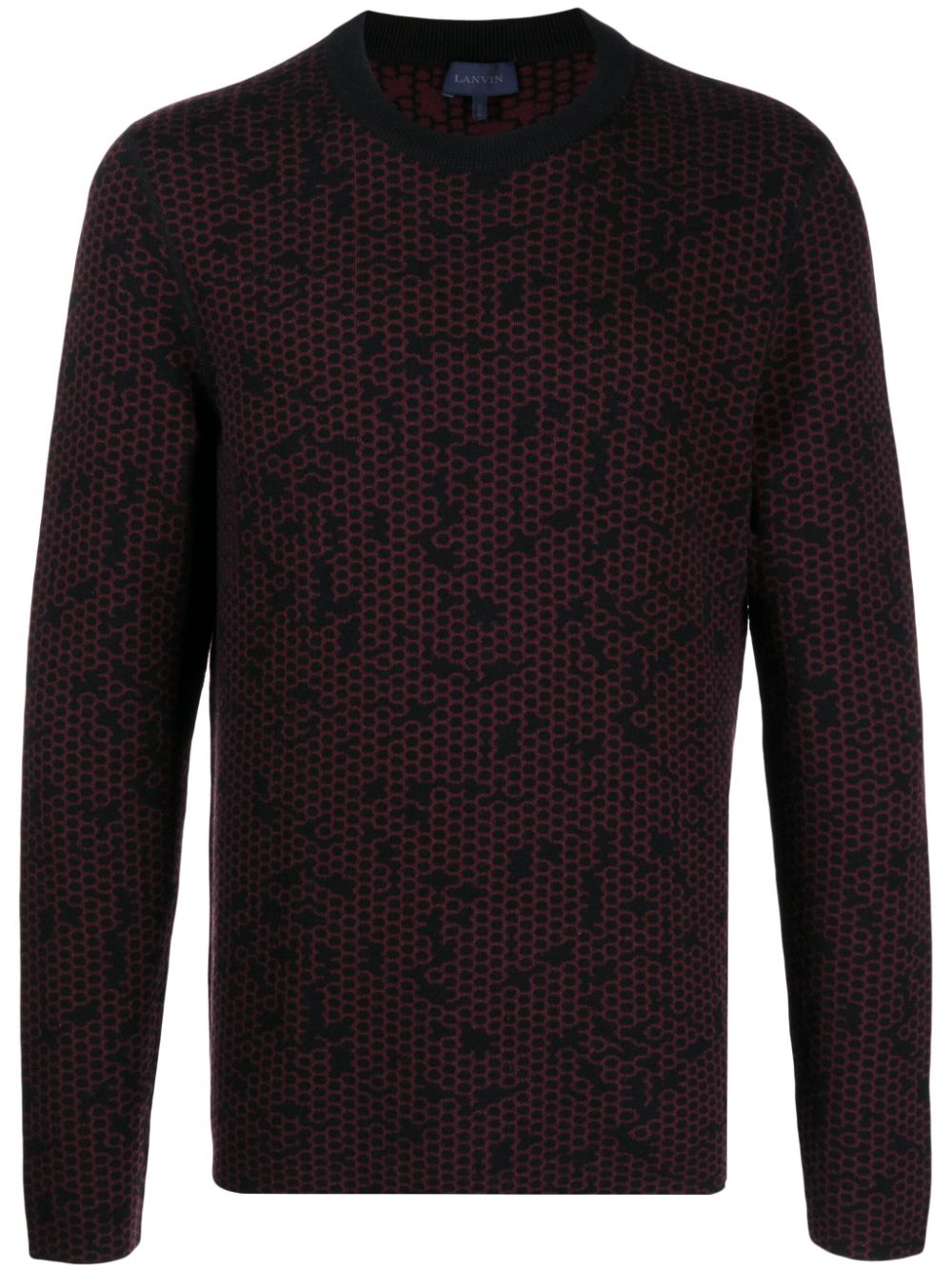 Lanvin Pullover mit Intarsienmuster - Rot von Lanvin