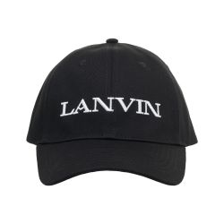 Lanvin Schwarze Baseballkappe Mit Logo von Lanvin