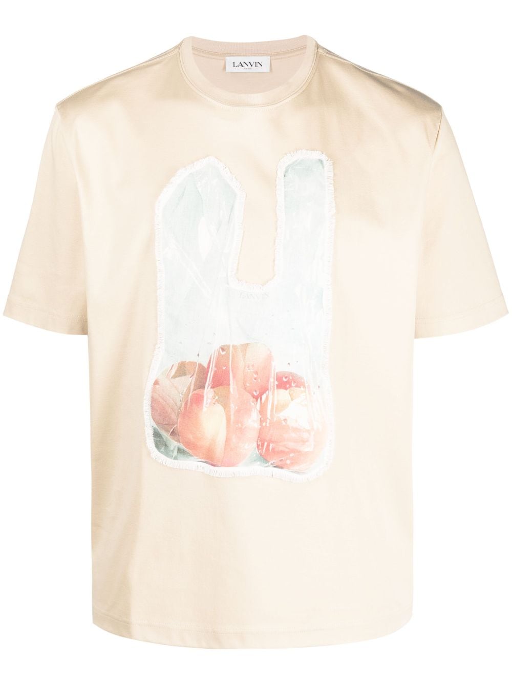 Lanvin T-Shirt mit Scratch & Sniff-Patch - Nude von Lanvin