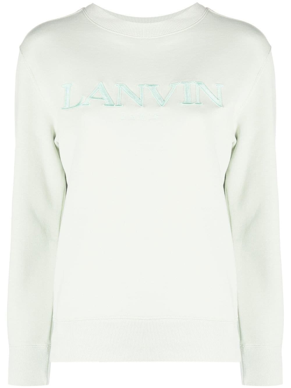 Lanvin Sweatshirt mit Logo-Stickerei - Grün von Lanvin