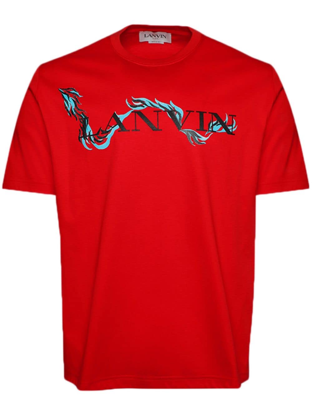 Lanvin T-Shirt mit Logo-Print - Rot von Lanvin