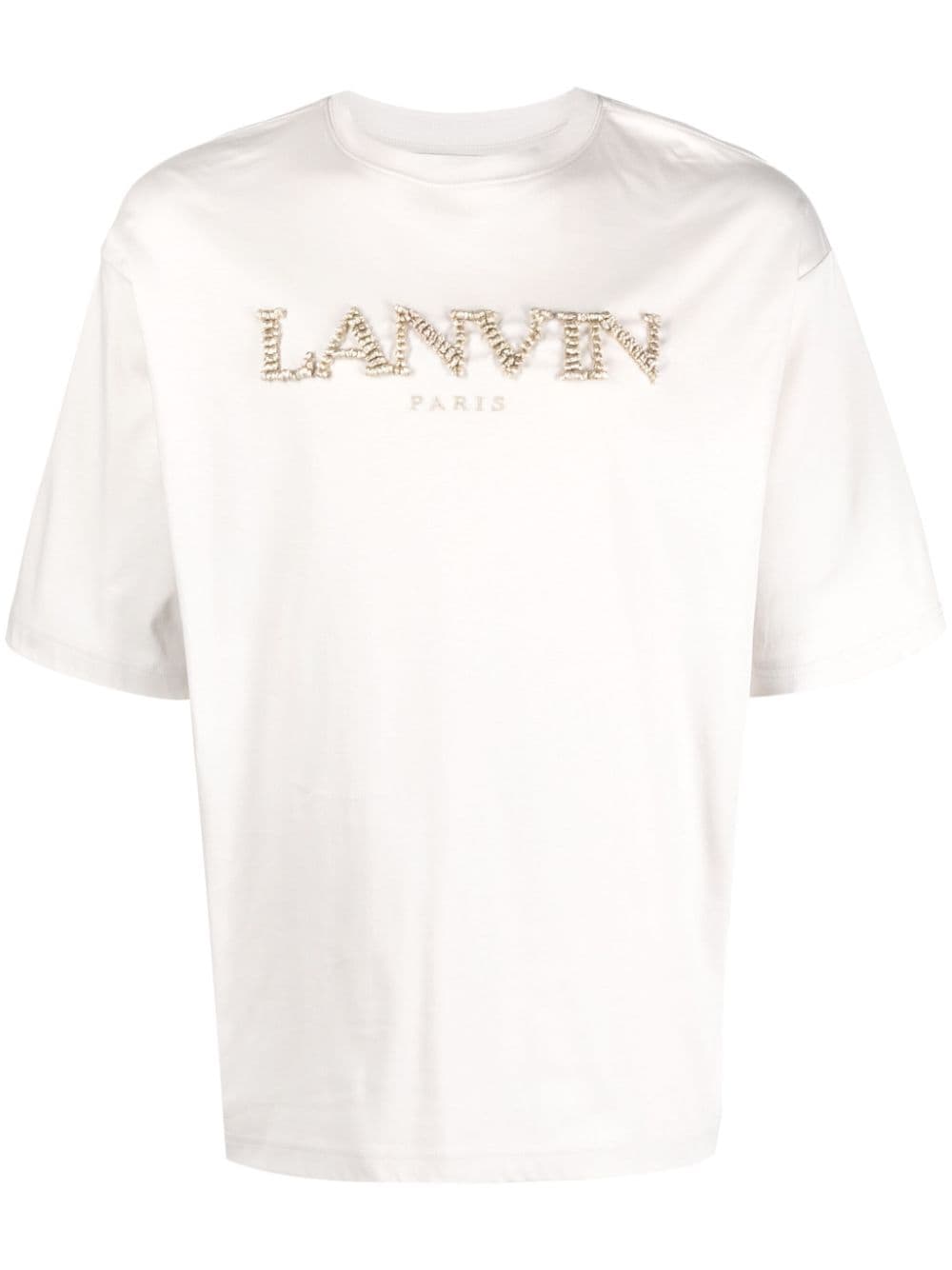 Lanvin T-Shirt mit Logo-Stickerei - Grau von Lanvin