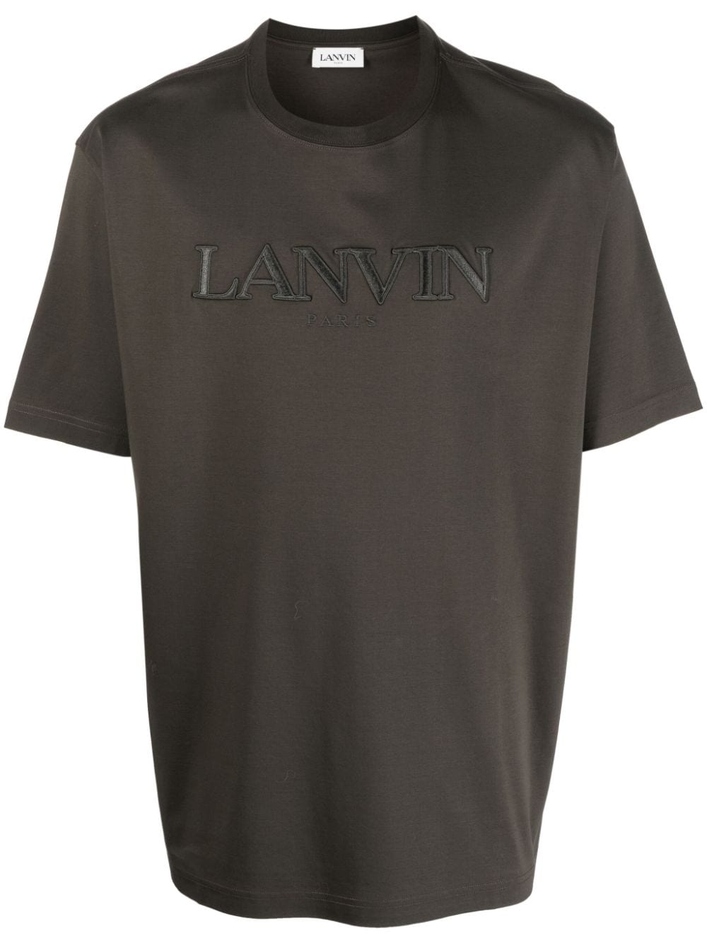 Lanvin T-Shirt mit Logo-Stickerei - Grün von Lanvin