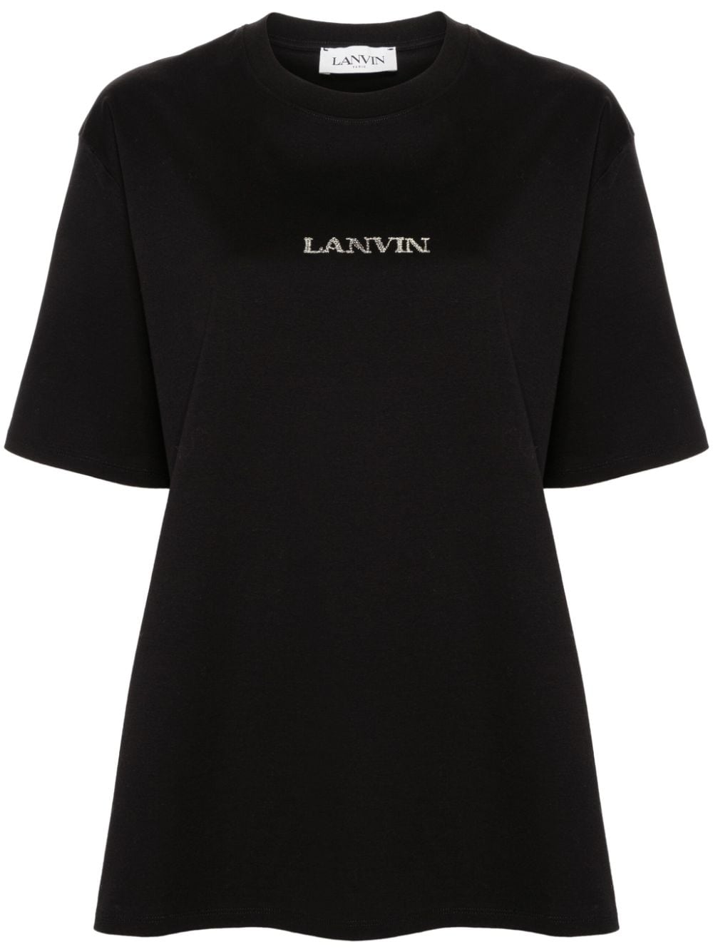 Lanvin T-Shirt mit Logo-Stickerei - Schwarz von Lanvin