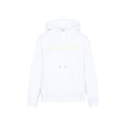 Lanvin Weißer Baumwoll-kapuzenpullover Mit Logo von Lanvin