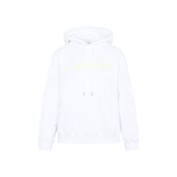 Lanvin Weißer Baumwoll-kapuzenpullover Mit Logo von Lanvin