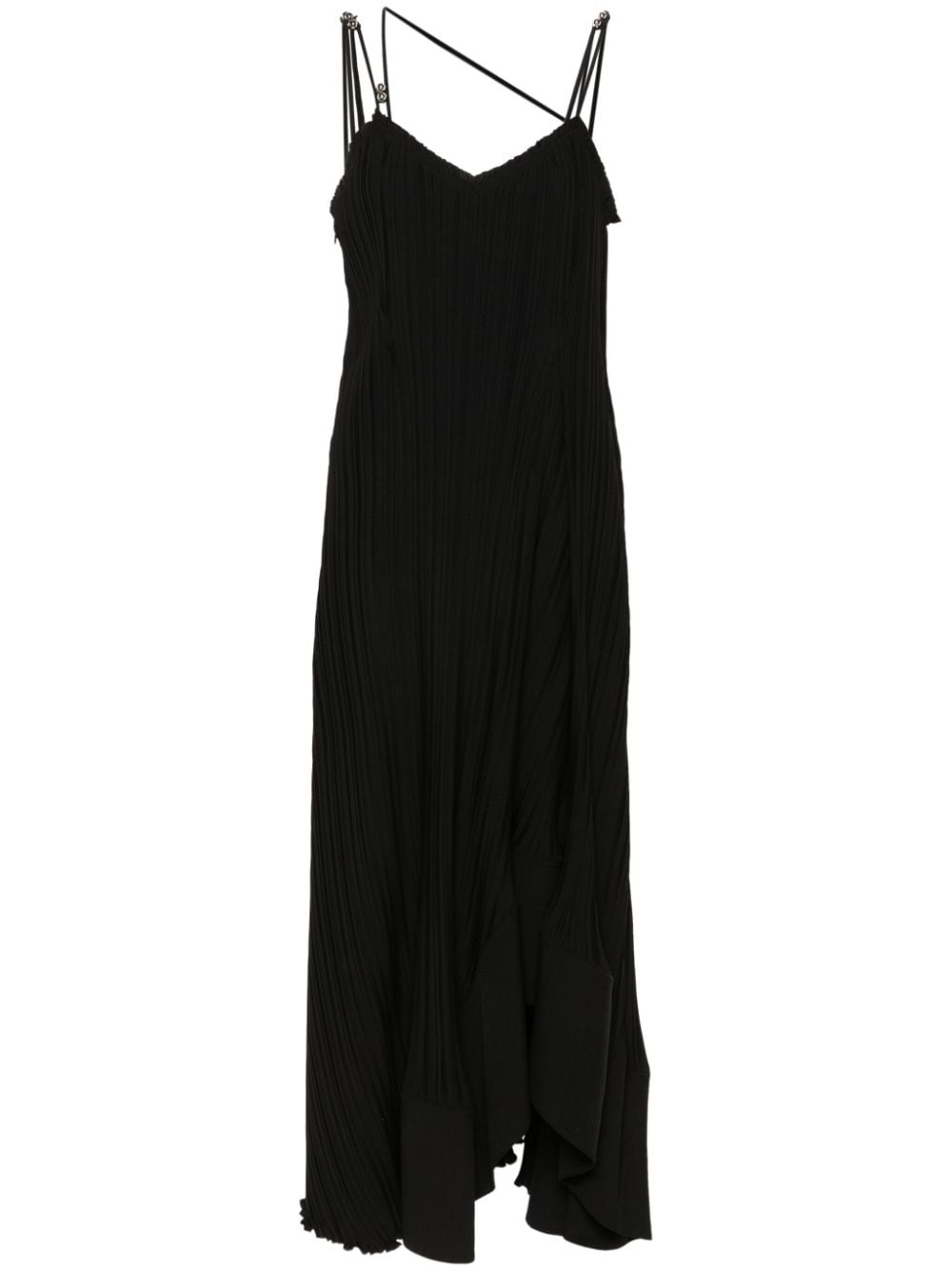 Lanvin Asymmetrisches Kleid mit Falten - Schwarz von Lanvin