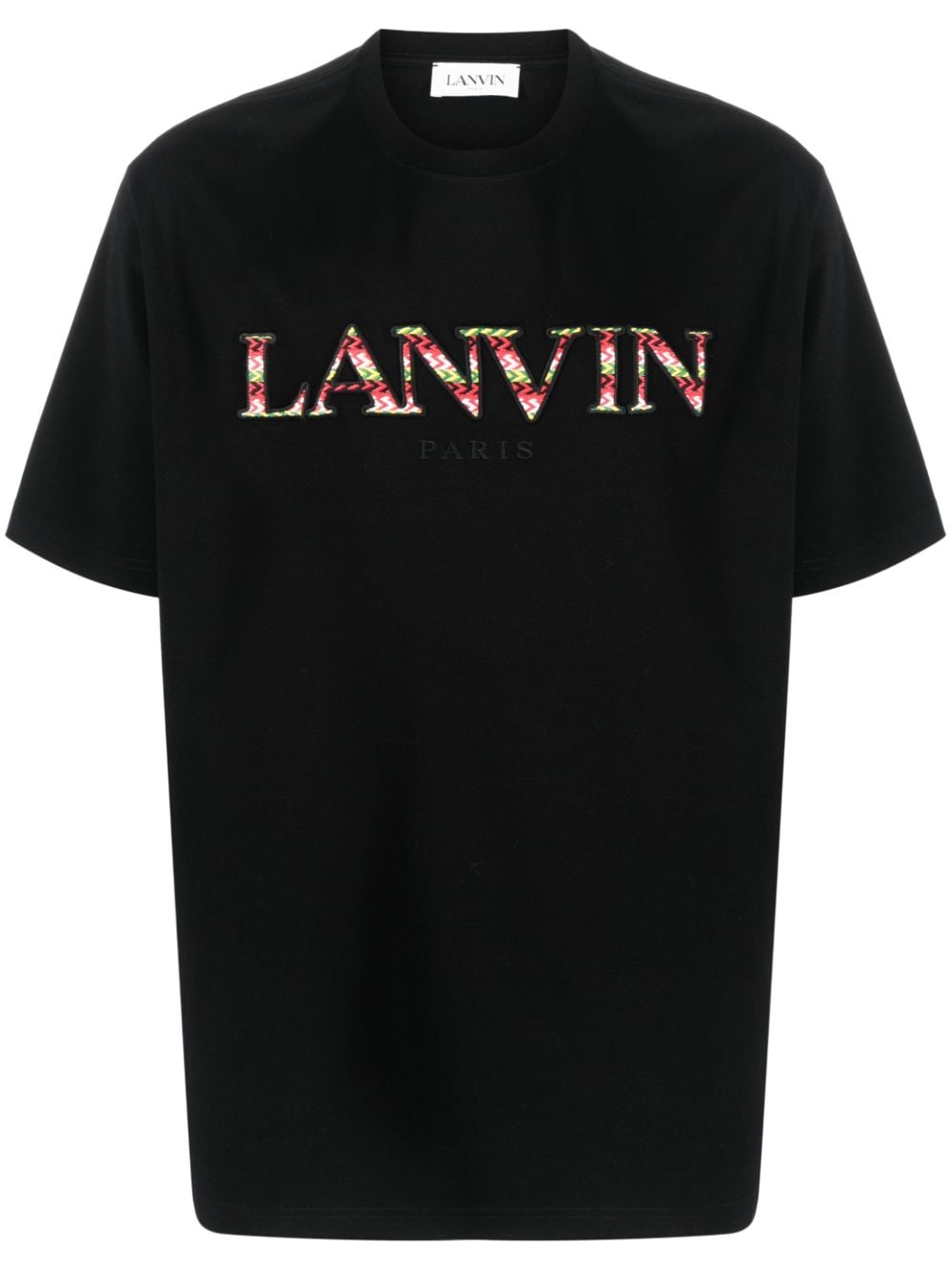 Lanvin T-Shirt mit Logo-Stickerei - Schwarz von Lanvin