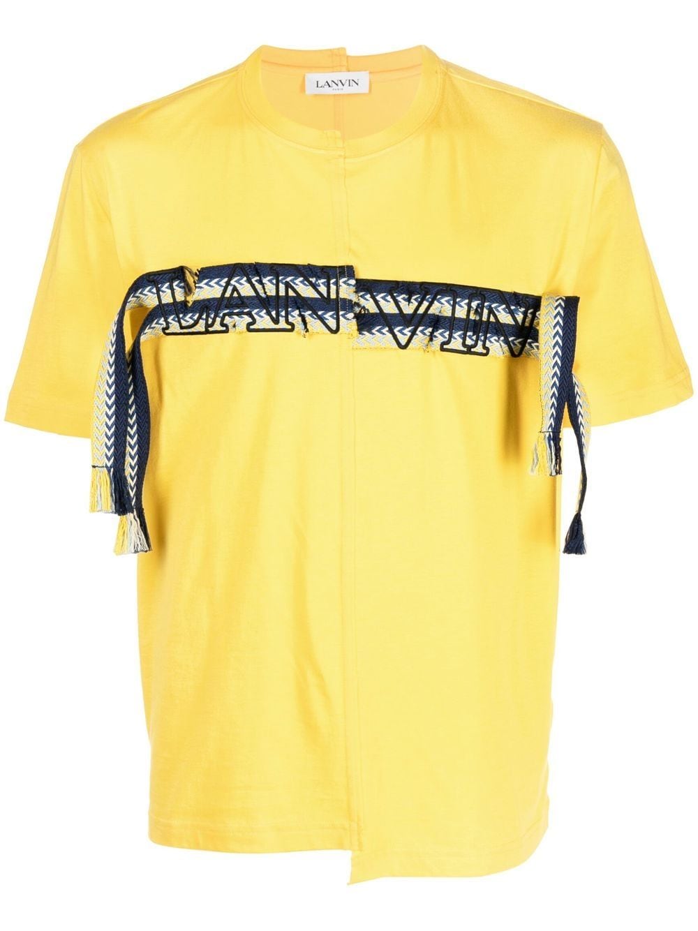 Lanvin T-Shirt mit Logo-Stickerei - Gelb von Lanvin