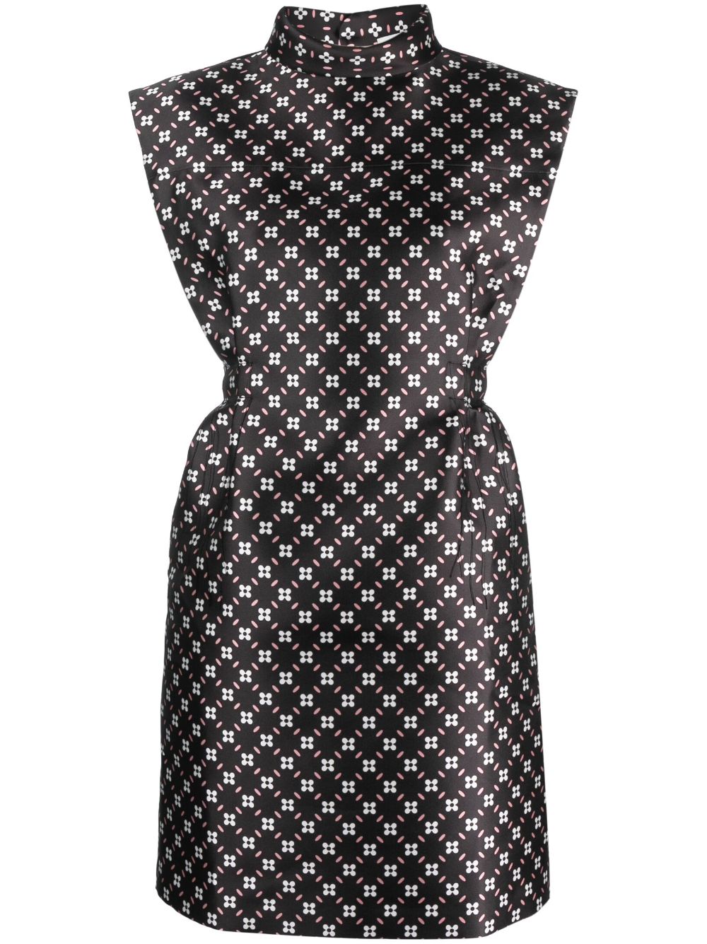 Lanvin Minikleid mit Blumen-Print - Schwarz von Lanvin