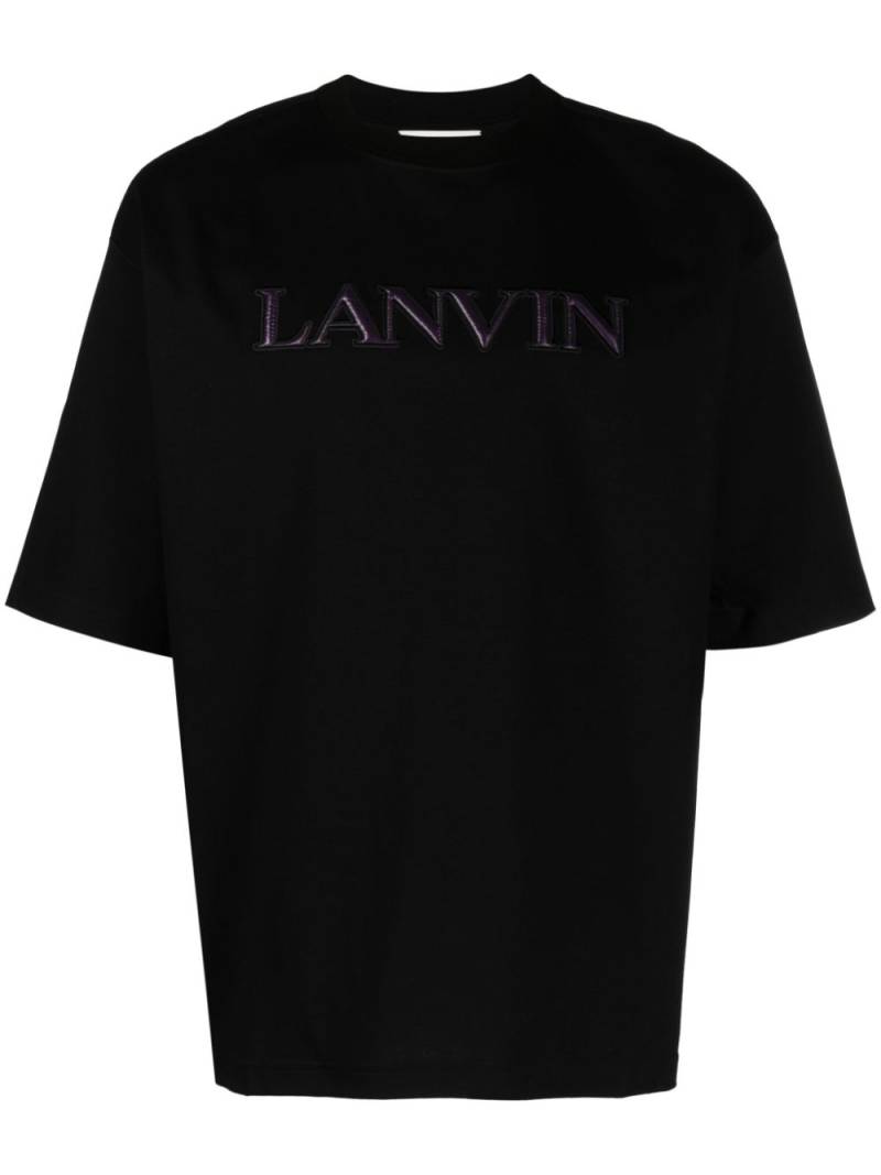 Lanvin T-Shirt mit Logo-Applikation - Schwarz von Lanvin