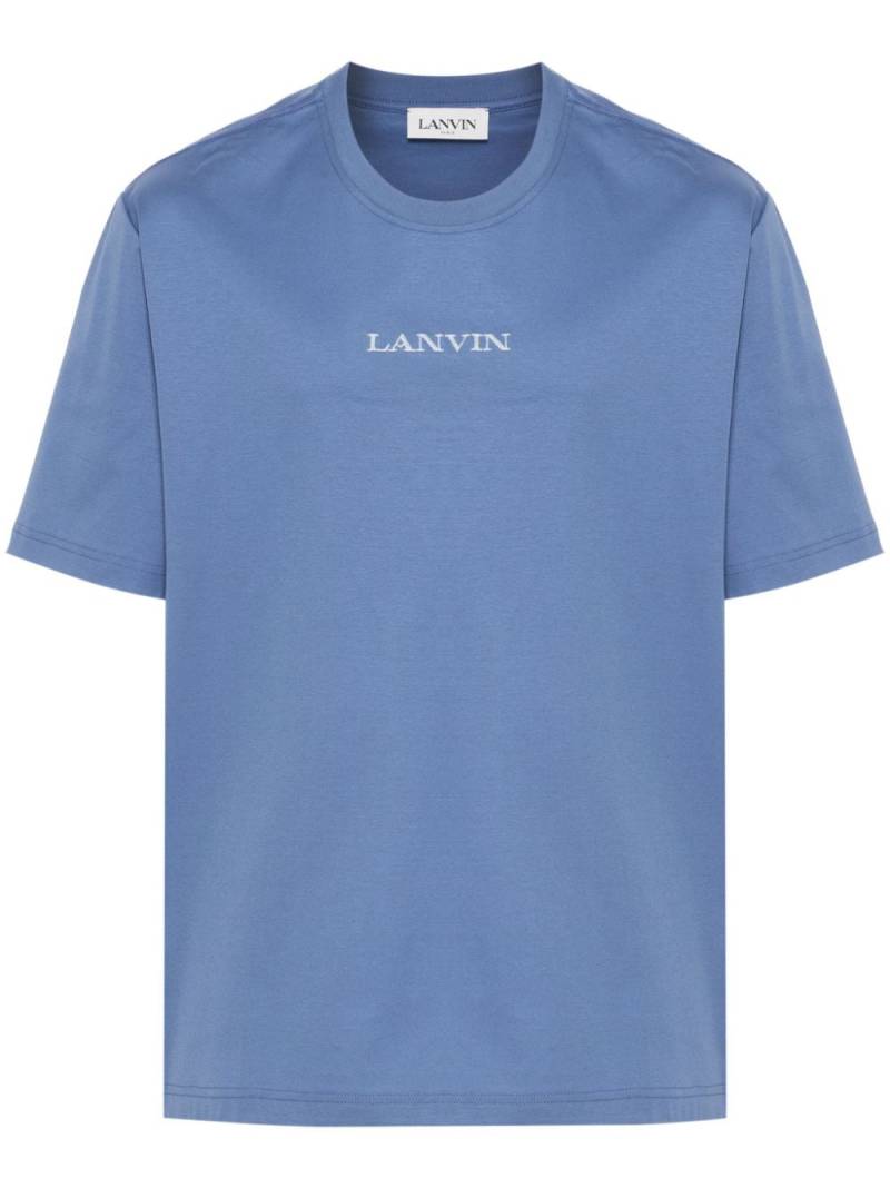 Lanvin T-Shirt mit Logo-Stickerei - Blau von Lanvin