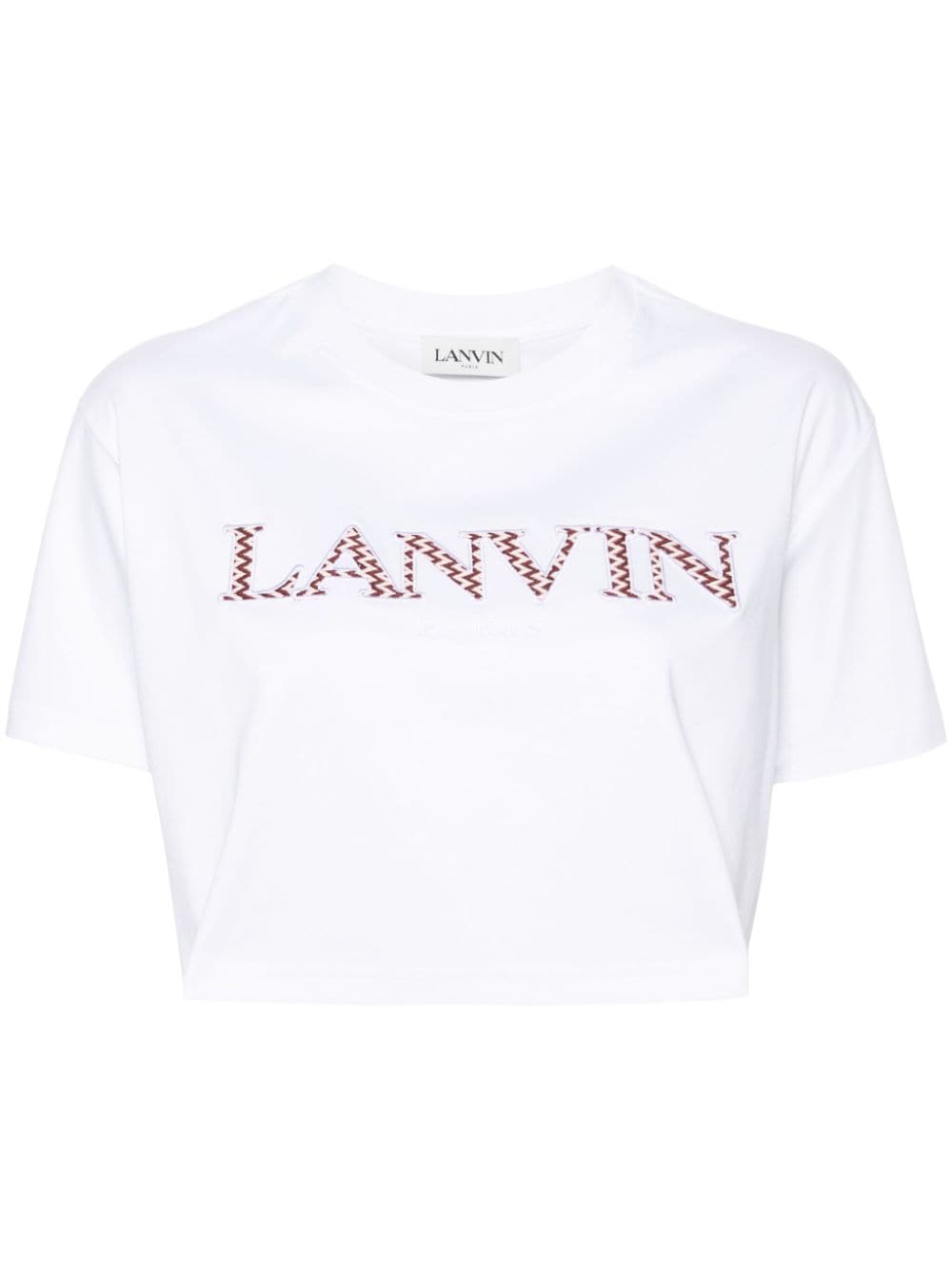 Lanvin T-Shirt mit Logo-Stickerei - Weiß von Lanvin