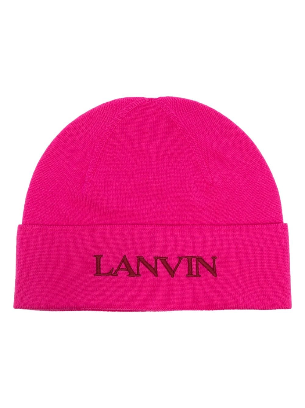 Lanvin Beanie mit Logo-Stickerei - Rosa von Lanvin