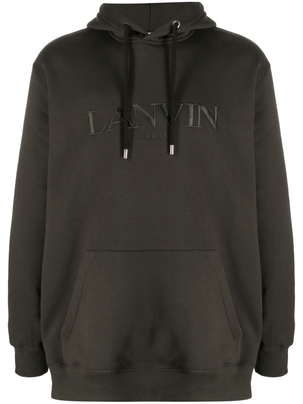 Lanvin Hoodie mit Logo-Stickerei - Grün von Lanvin