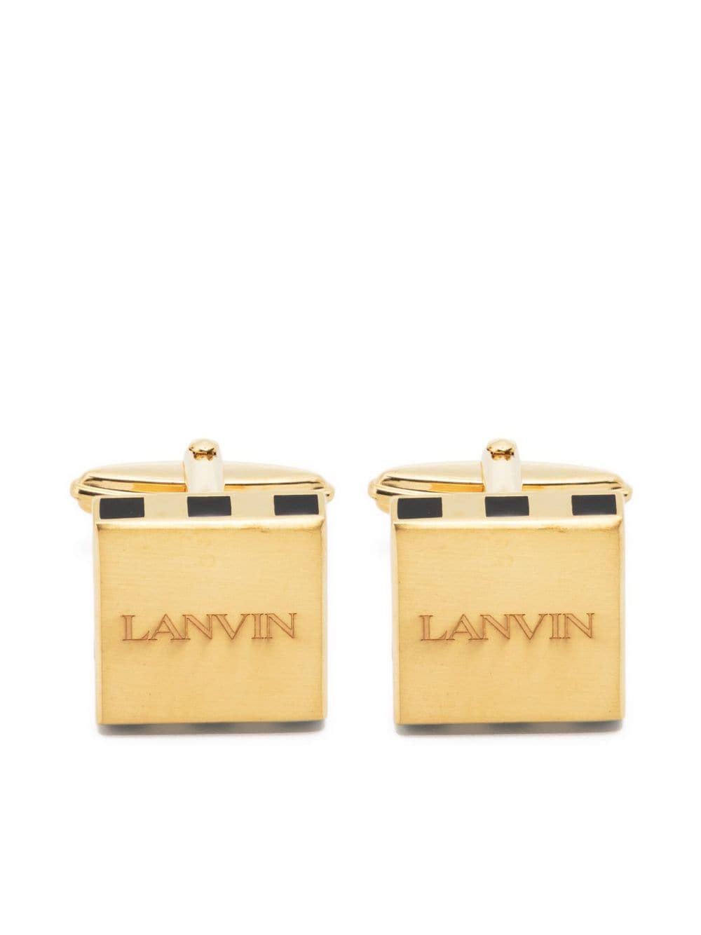 Lanvin Vergoldete Manschettenknöpfe mit Gravur von Lanvin