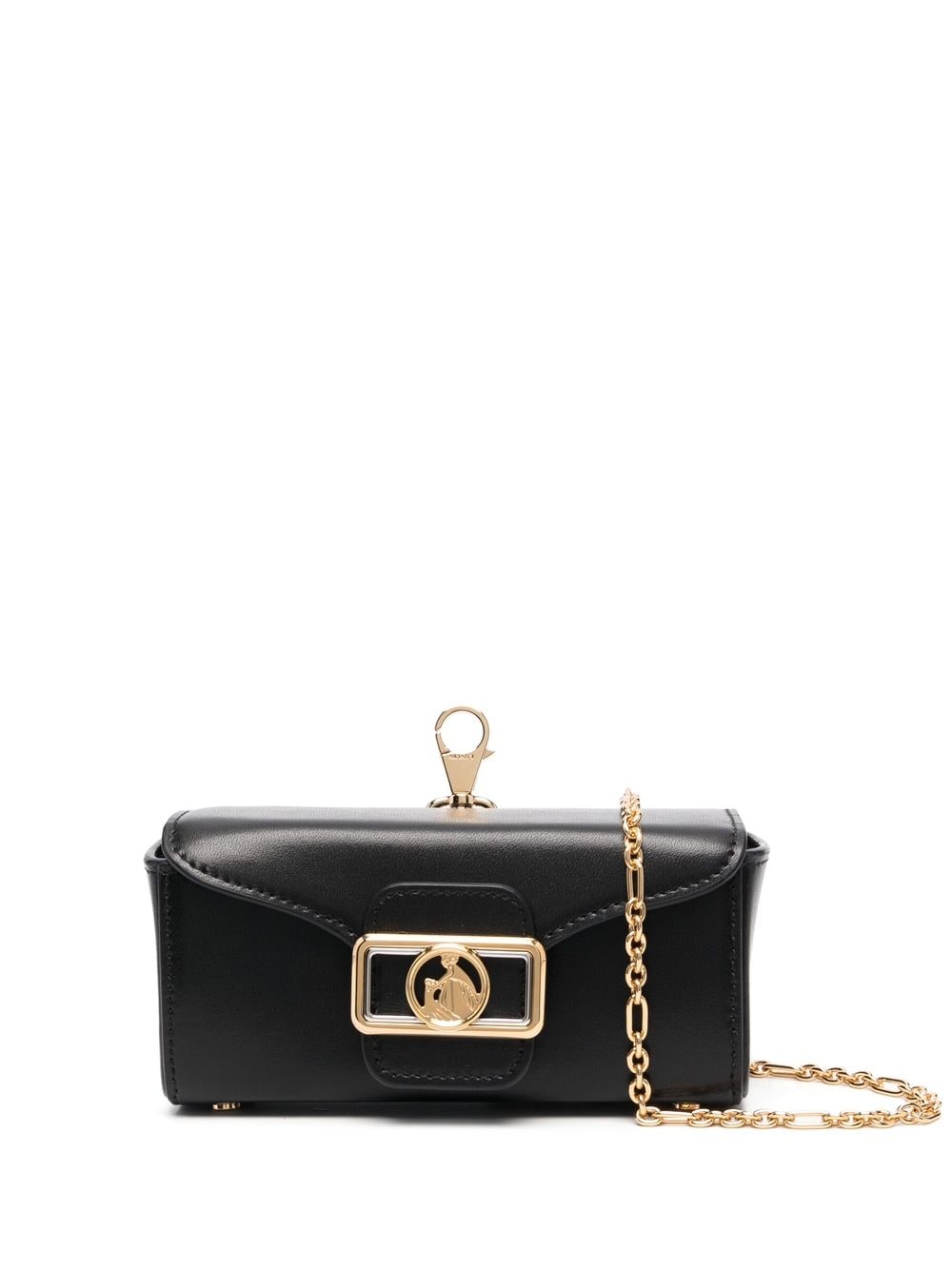 Lanvin Mini-Tasche mit Logo-Schild - Schwarz von Lanvin