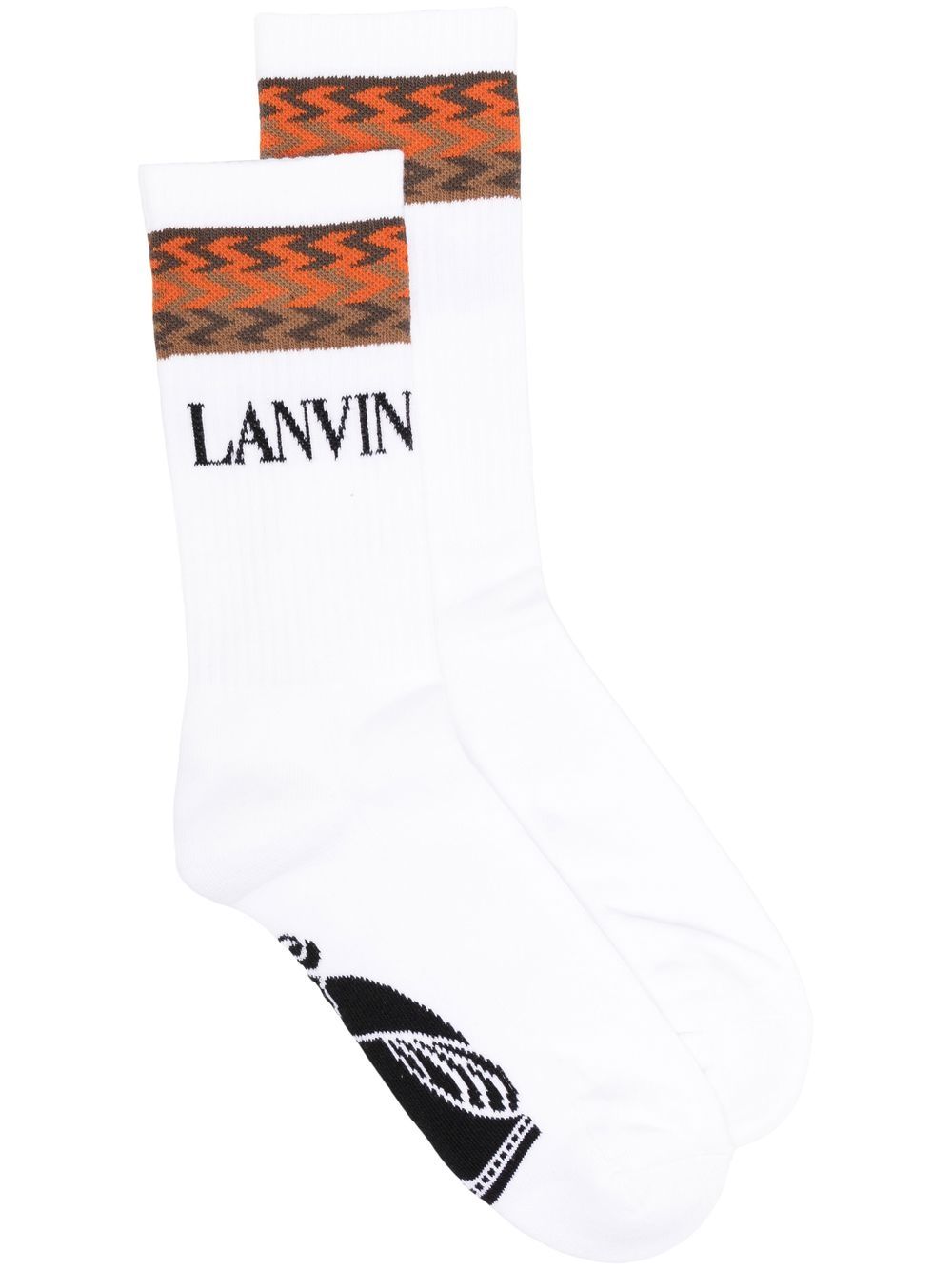 Lanvin Socken mit Logo-Print - Weiß von Lanvin