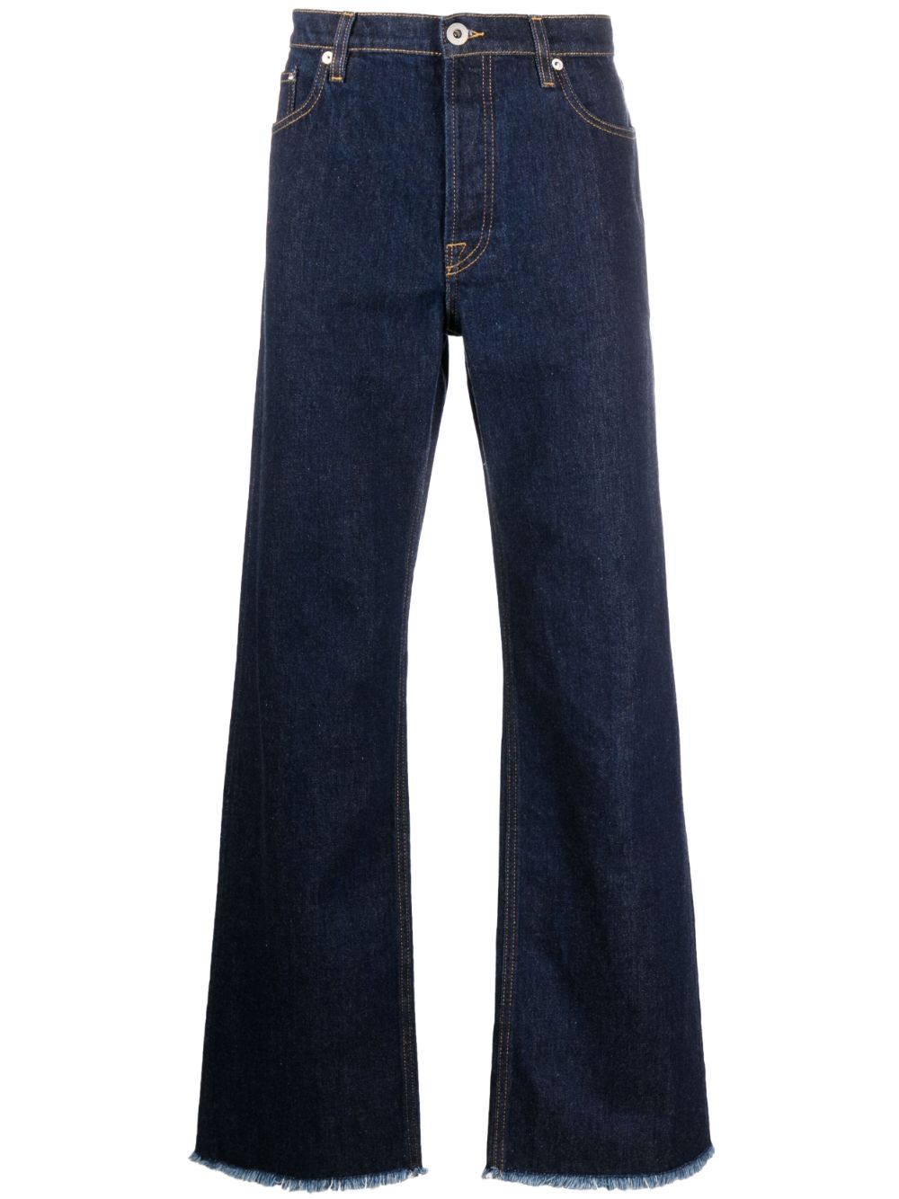 Lanvin Halbhohe Straight-Leg-Jeans - Blau von Lanvin