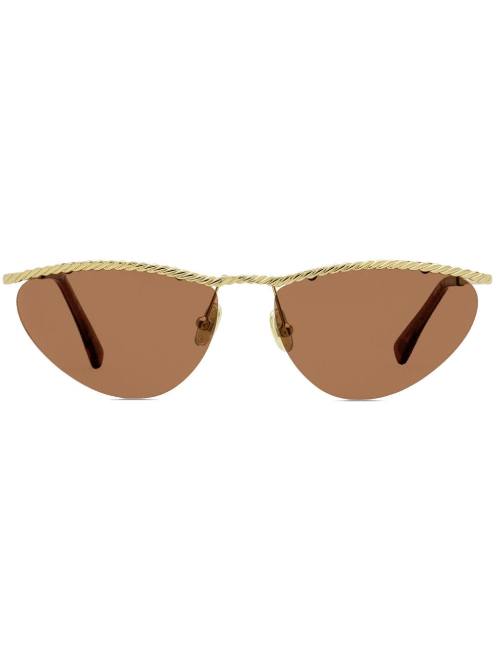 Lanvin Sonnenbrille mit verdrehtem Detail - Gold von Lanvin