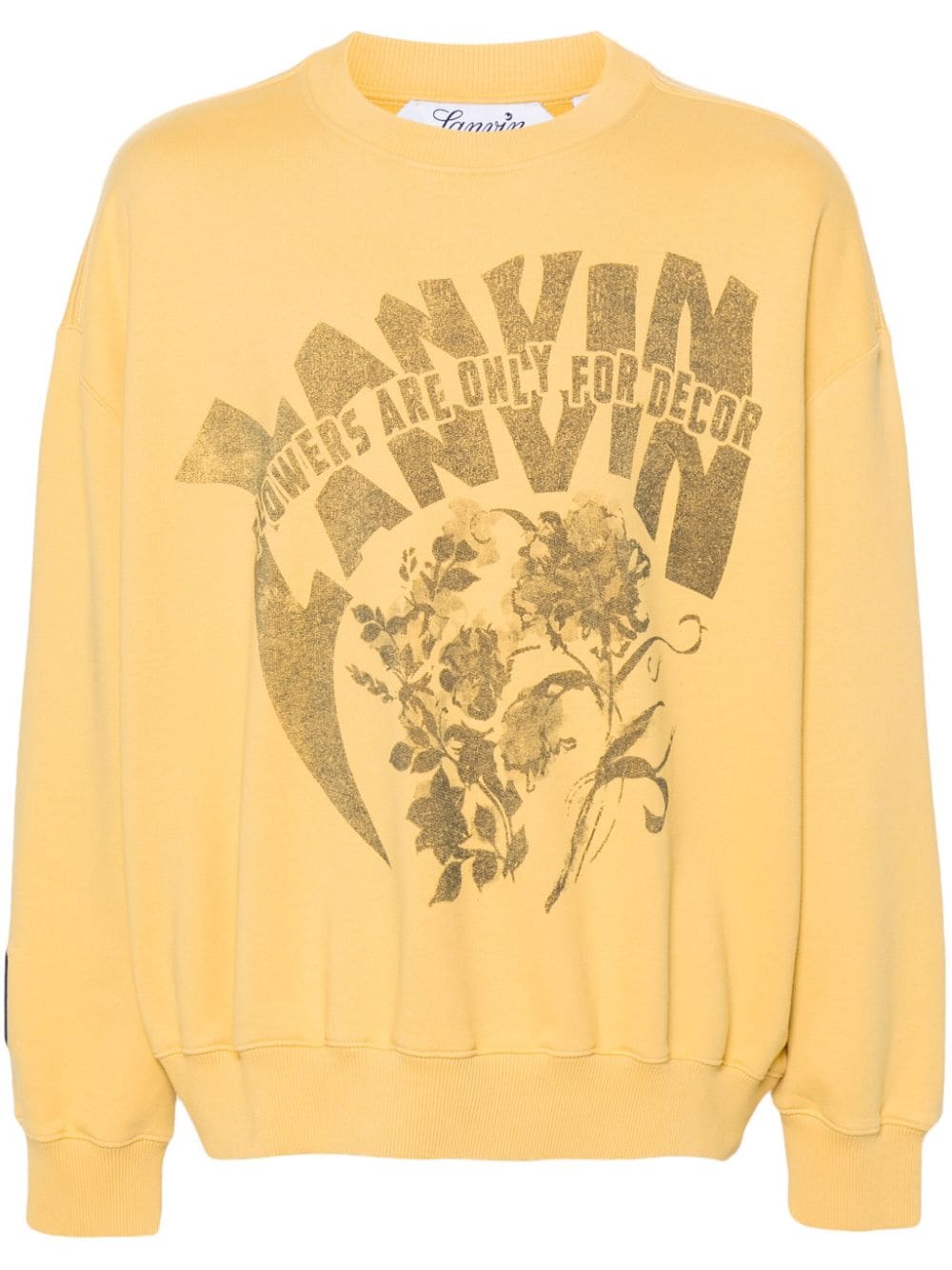 Lanvin x Future Sweatshirt mit Logo-Print - Gelb von Lanvin