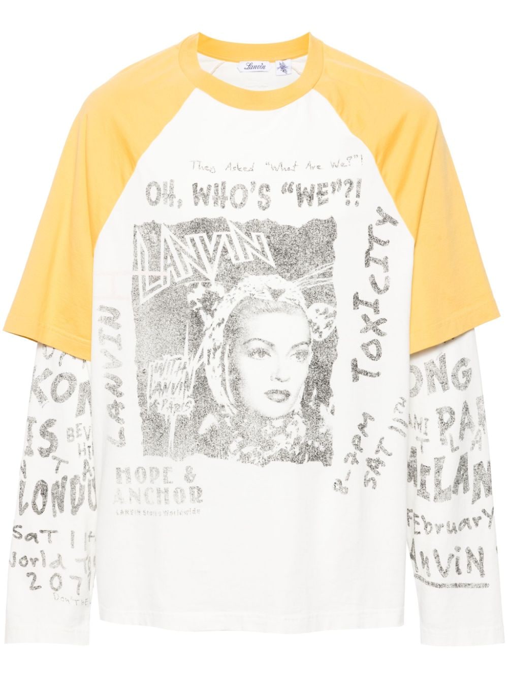 Lanvin x Future T-Shirt im Layering-Look - Weiß von Lanvin