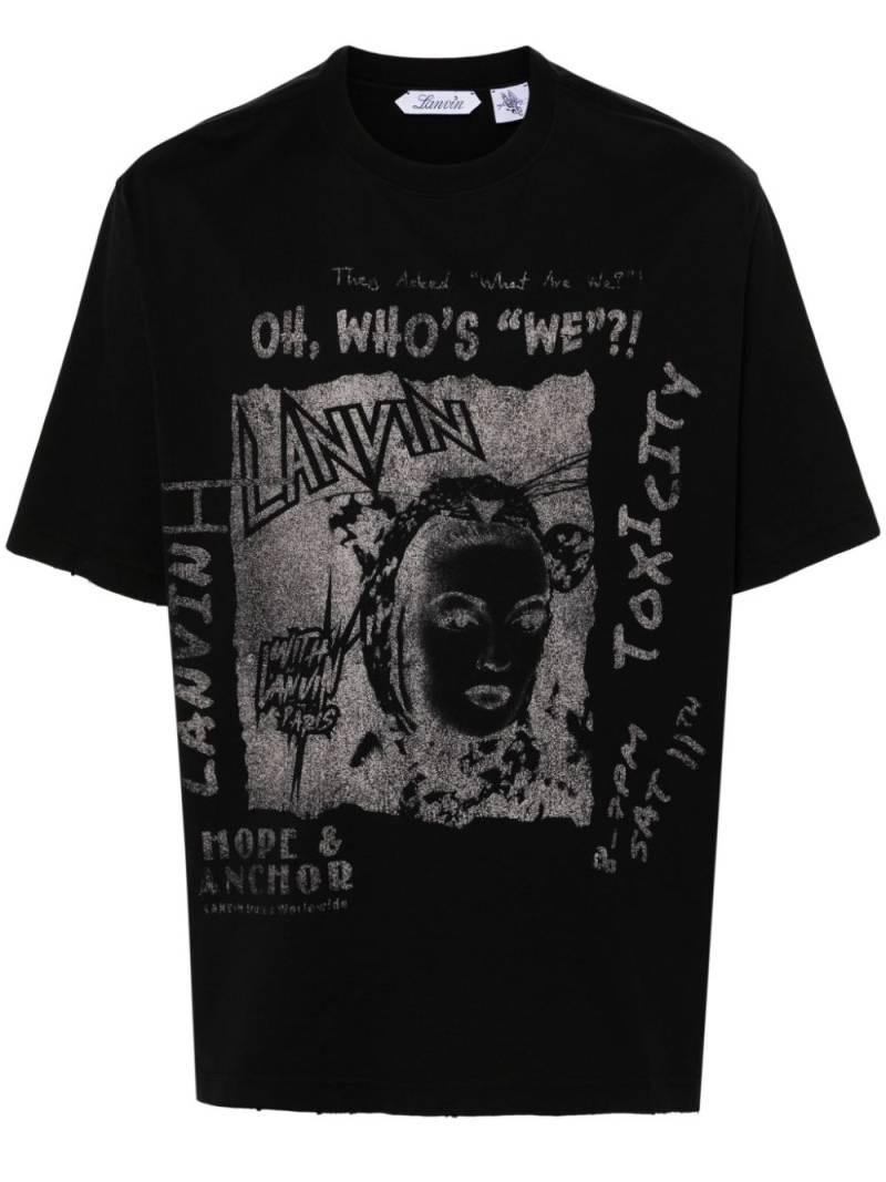 Lanvin x Future T-Shirt mit grafischem Print - Schwarz von Lanvin