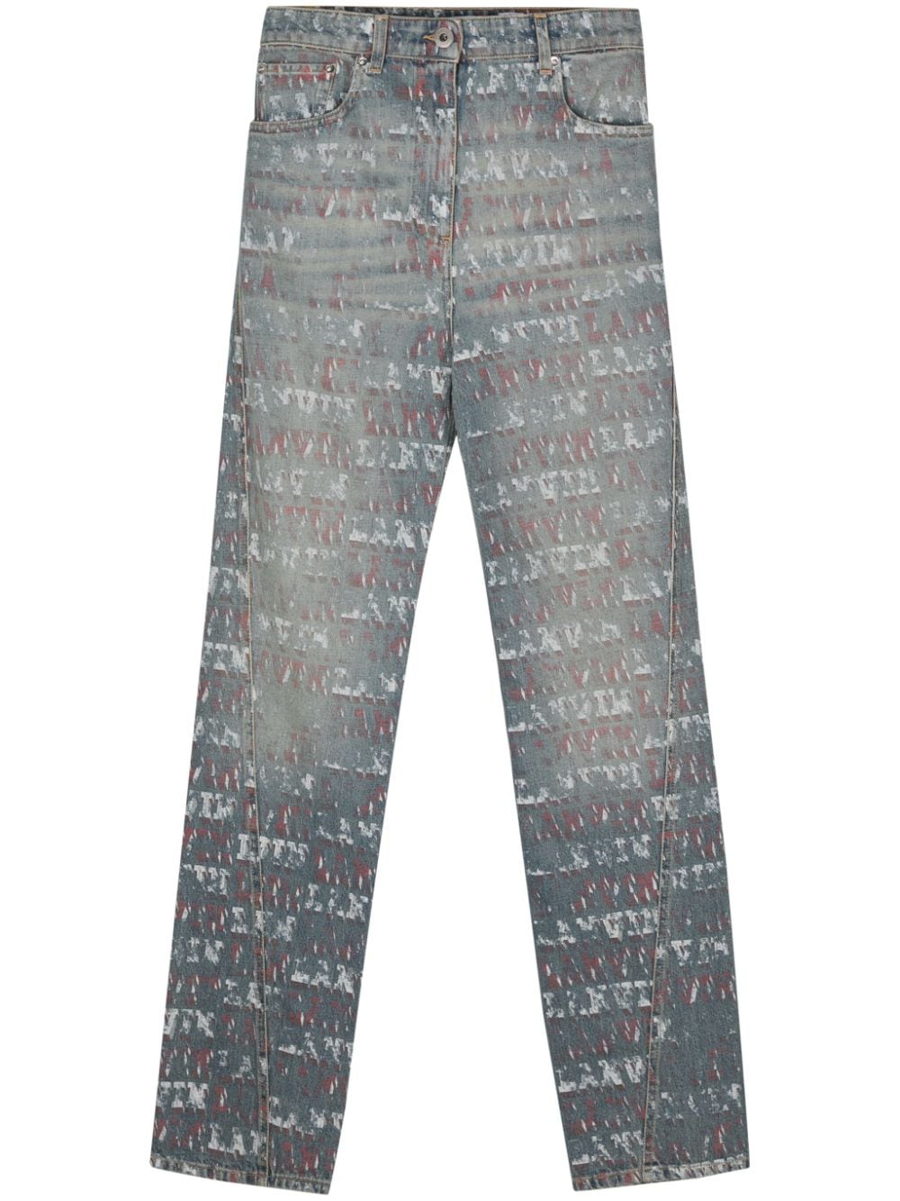 Lanvin x Future halbhohe Straight-Leg-Jeans - Blau von Lanvin