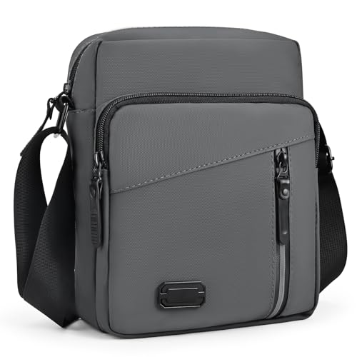 Lanvixo Umhängetasche Schultertasche Herren Herrentasche Messenger Bag mit Multi Tasche Wasserdichte Handytasche Shulder Bag für Tägliches Leben, Business Arbeit, Reise, Grau Lanvixo Umhängetasche Schultertasche Herren Herrentasche Messenger Bag mit Multi Tasche Wasserdichte Handytasche Shulder Bag für Tägliches Leben, Business Arbeit, Reise, Grau von Lanvixo