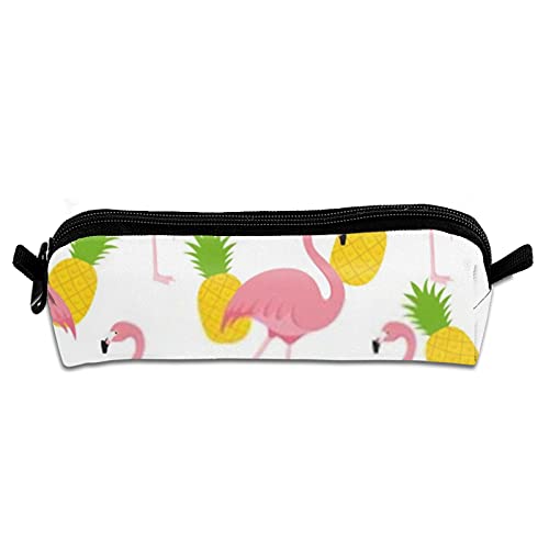 Federmäppchen mit Flamingo-Ananas-Muster, Reißverschluss, Aktentasche für Bürobedarf, Federmäppchen für Kinder, Reisezubehör, Schreibwaren von Lanyanlei