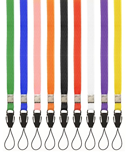 Lanyards Tomorrow Umhängeband, einfarbig, 10 Stück mit Schnurclip für Fitnessstudio, Schlüssel, Namensschild, Ausweishalter, USB-Stick, Schlüsselausweis und kleine elektronische Geräte Lanyards Tomorrow Umhängeband, einfarbig, 10 Stück mit Schnurclip für Fitnessstudio, Schlüssel, Namensschild, Ausweishalter, USB-Stick, Schlüsselausweis und kleine elektronische Geräte von Lanyards Tomorrow.co.uk