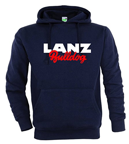 Lanz Bulldog Hoodie Kapuzenpullover Herren Brustdruck | Navyblau| Größe M Lanz Bulldog Hoodie Kapuzenpullover Herren Brustdruck | Navyblau| Größe M von Lanz Bulldog