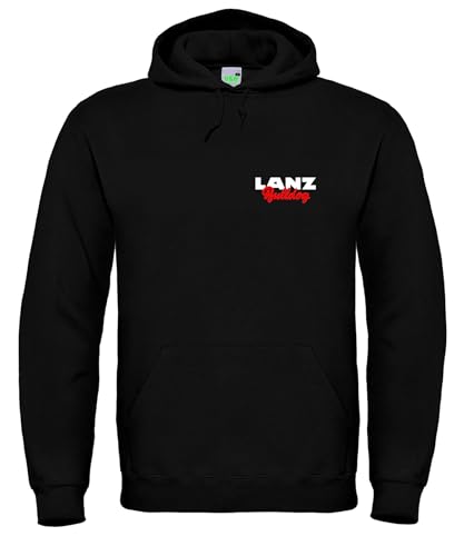 Lanz Bulldog Hoodie Kapuzenpullover Herren Brustdruck | Schwarz | Größe XL Lanz Bulldog Hoodie Kapuzenpullover Herren Brustdruck | Schwarz | Größe XL von Lanz Bulldog