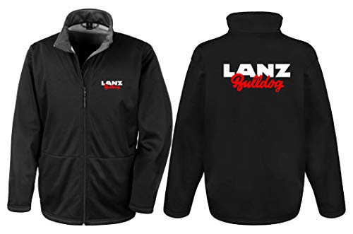 Lanz Bulldog Softshell-Jacke Herren, Langarm, Brust- und Rückendruck | Schwarz | Größe XXL Lanz Bulldog Softshell-Jacke Herren, Langarm, Brust- und Rückendruck | Schwarz | Größe XXL von Lanz Bulldog